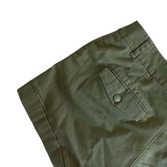 H&M Olive Green Mini Denim Shorts - Picture 6 of 7